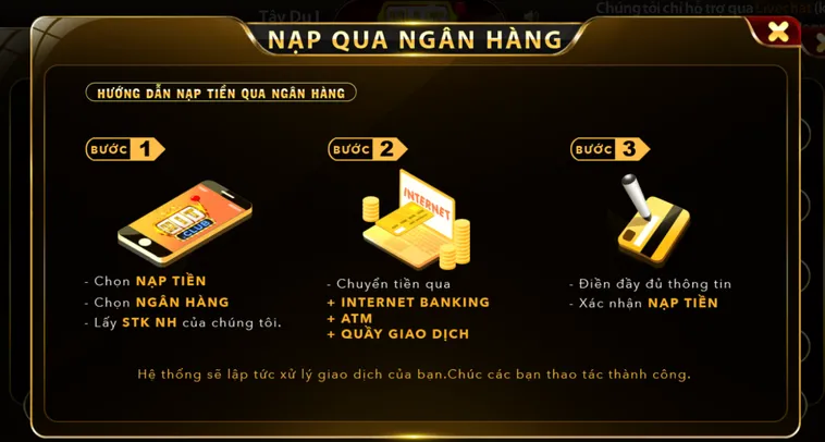 Hướng Dẫn Nạp Tiền Qua Ngân Hàng Tại HitClub Hệ Thống Giao Dịch Đẳng Cấp Với Nhiều Ưu Đãi Khủng