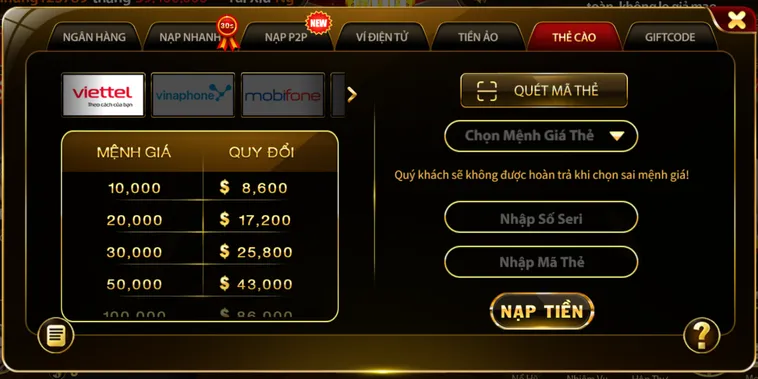 Nạp Tiền HitClub Hệ Thống Giao Dịch Đẳng Cấp Với Nhiều Ưu Đãi Khủng