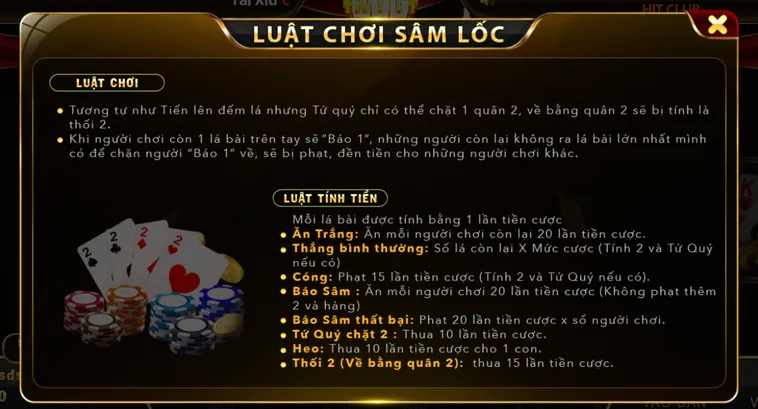 Hướng Dẫn Chơi Sâm Lốc Tại HitClub Nhận Thưởng Lớn Mỗi Ngày