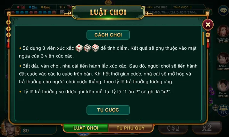 Casino Sicbo Đại Phú Quý Tại HitClub Mang Đến Cơ Hội Chiến Thắng Đột Phá Bùng Nổ