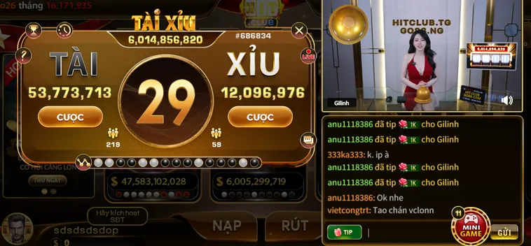 Trải Nghiệm Đỉnh Cao Tại Tài Xỉu Livestream Tại HitClub Uy Tín Bậc Nhất Hiện Nay