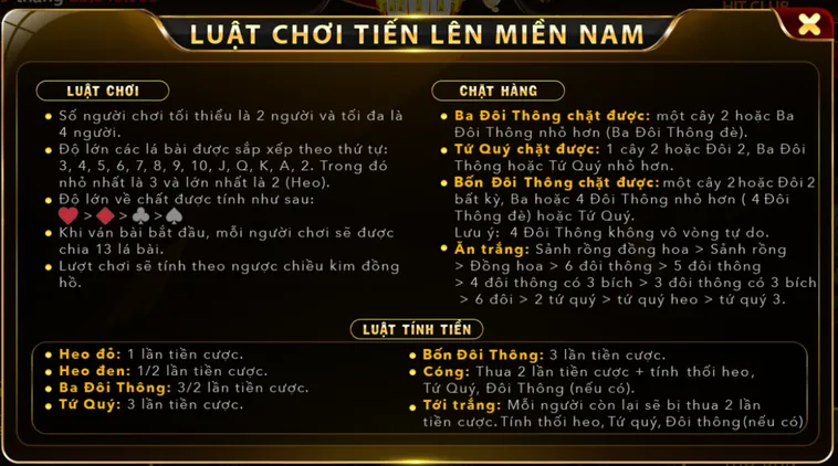 Tiến Lên Miền Nam Tại HitClub Sảnh Bài Trí Tuệ Đỉnh Cao Dành Cho Mọi Game Thủ