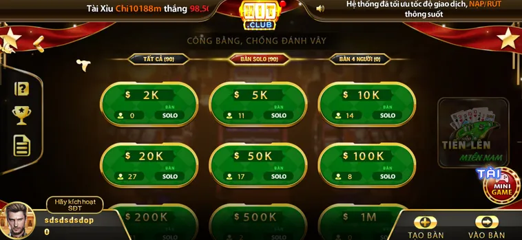 Tiến Lên Miền Nam Tại HitClub Sảnh Bài Trí Tuệ Đỉnh Cao Dành Cho Mọi Game Thủ